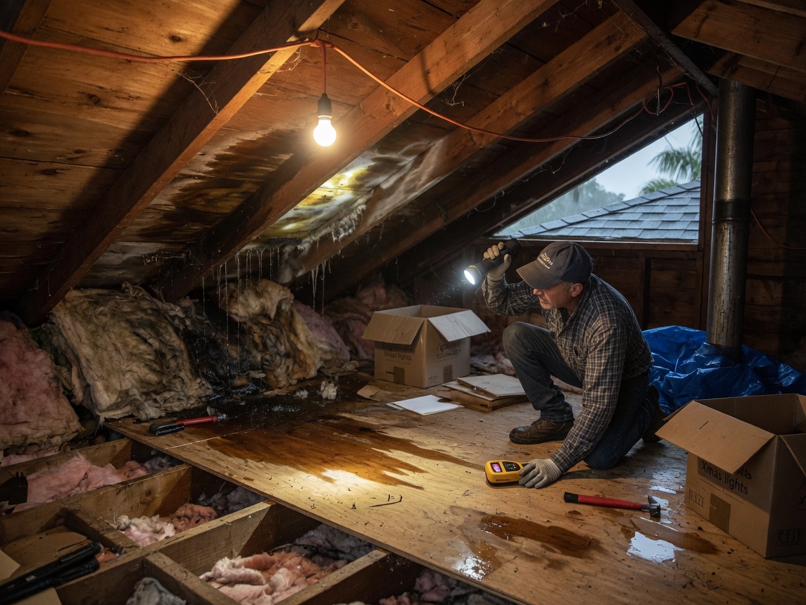Checking Your Attic For Water Intrusion After Heavy Rain